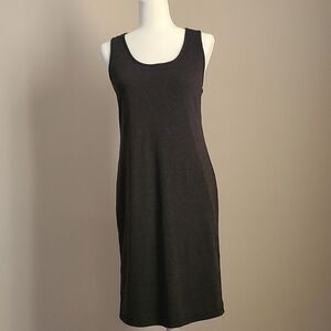 Spirit of Grace Dark Gray Stretch Bodycon Tank Midi Dress Size M